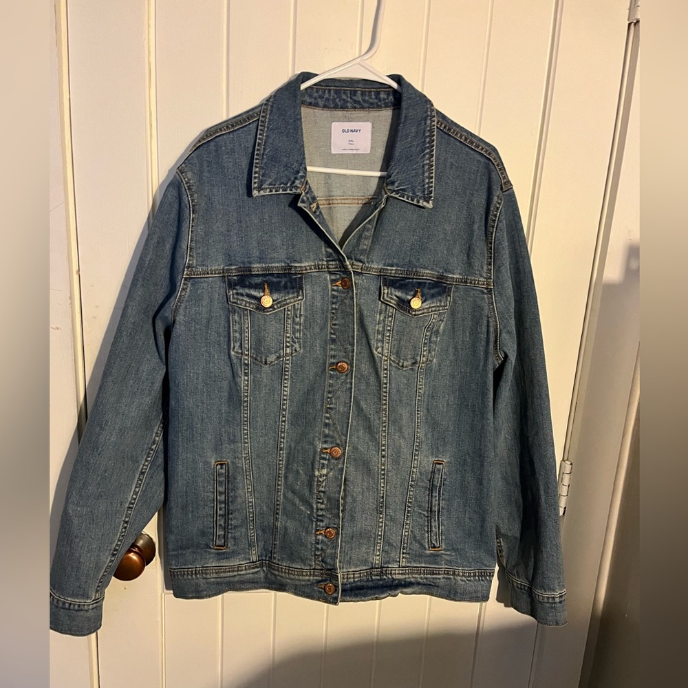 Old Navy Women's Size XXL Tall Jean Denim Medium Wash Jacket